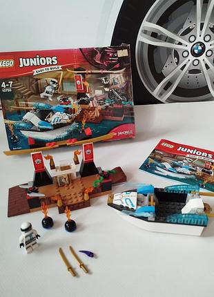 Lego ninjago конструктор 
преследование на лодке зейна 10755
