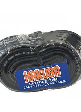 Камера велосипедная hakuba 26 x 1.95/2.125" av 48мм (полиэтиленовая упаковка)