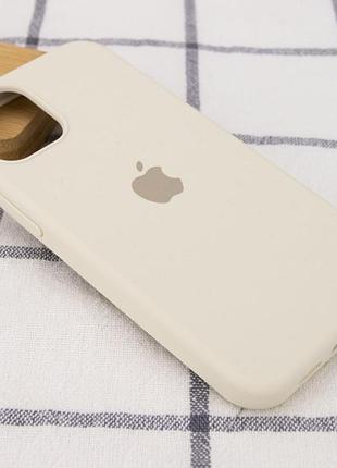 Чехол silicone case full protective (aa) для apple iphone 15 (6.1") бежевый / antique white 2
