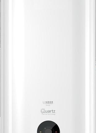 Універсальний плоский бойлер quartz linder 30-100л з сухим теном / накопичувальний водонагрівач кварц