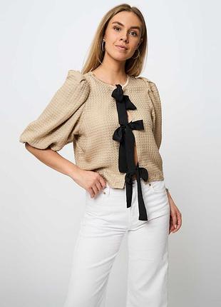 Двусторонний топ с люрексом co’ couture