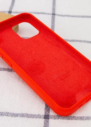 Чехол silicone case full protective (aa) для apple iphone 14 (6.1") красный / red 3