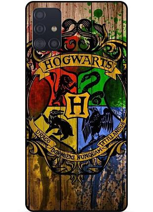 Чехол силиконовый бампер для samsung a51 с рисунком hogwarts хогвартс гарри поттер harry potter