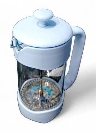 Заварник френч-прес для приготування чаю кави настою трав maestro mr-1669-350-blue 350 гр
