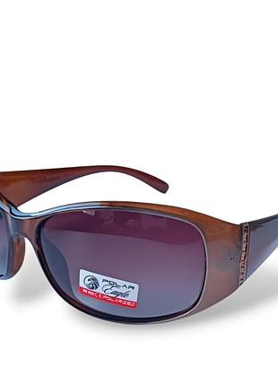 Очки солнцезащитные поляризованные женские в роговой оправе polar eagle polarized pe09551_c4
