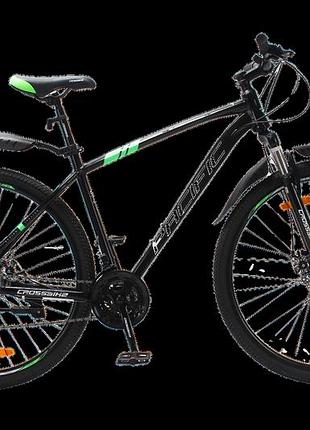 Велосипед crossbike pacific 2025 29" 19" чорний-зелений
