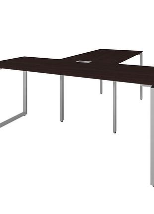 Офисный стол руководителя loft details kb180 серый каркас 200см * 70см, венге магія, 18