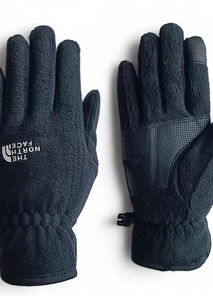 Перчатки подростковые флис спортивные чёрные 9127_m_black_sensor
