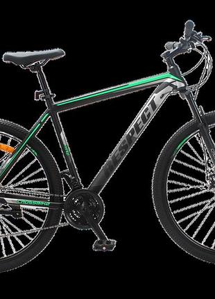 Велосипед crossbike respect 29" 21" чорний-зелений