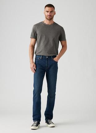 Мужские джинсы levi's 511 slim fit all seasons 045115522 - темный деним dark indigo adapt, приталенный крой, стрейч. оригинал.