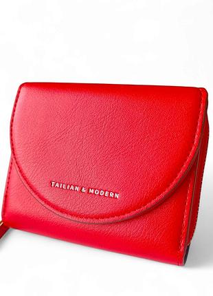 Женский кошелёк из искусственной кожи средний красный tailian x6102_051_red