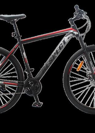 Велосипед crossbike respect 29" 21" чорний — червоний
