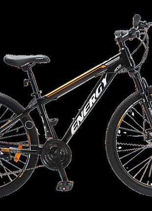 Велосипед crossbike energy 27.5" 15" чорний-помаранчевий