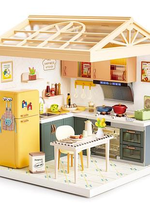 Конструктор-румбокс кухня mini house серії "інтер'єр" зі світлом 16,5 х 16,5 х 19,5 см