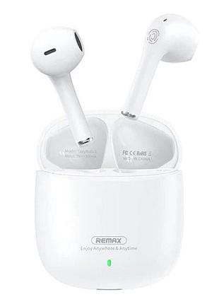 Наушники bluetooth беспроводные remax w5 cozybuds стерео с микрофоном и шумоподавлением enc white