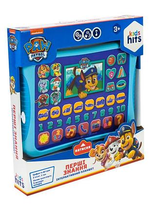 Детский развивающий планшет "первые знания paw patrol"
