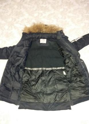 Парка куртка подовжена стильна єнот