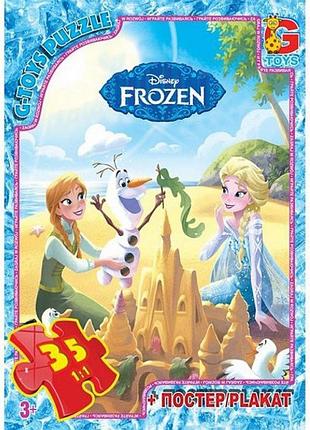 Детский пазл "frouzen ледяное сердце" плакат 35 элементов