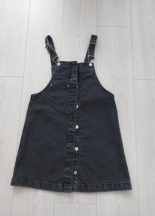 Джинсовий сарафан zara 13-14 років, на зріст 164см
