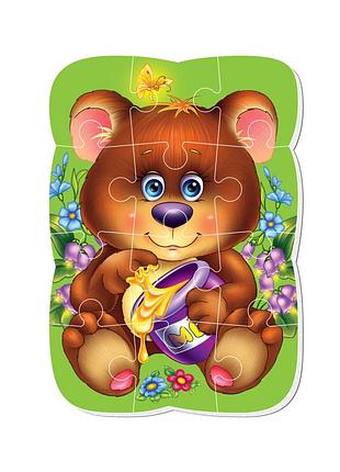 Магнитные пазлы малыш сможет "медвежонок" vladi toys а5 12 деталей