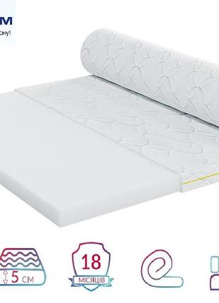 Тонкий мини-матрас 5см 90*200 highfoam lento tutti (ленто тутти)
