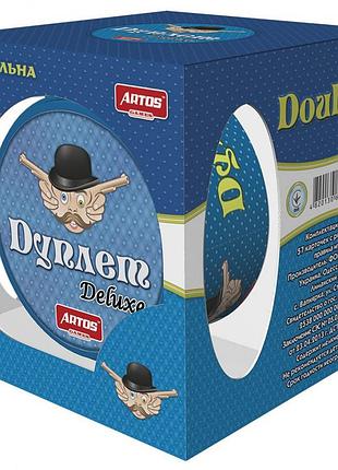 Настільна гра "дуплет deluxe" в металевій коробці 5+