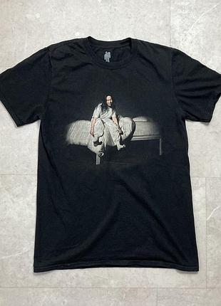 Футболка billie eilish where do we go tour pop rock rap electronic band t-shirt medium