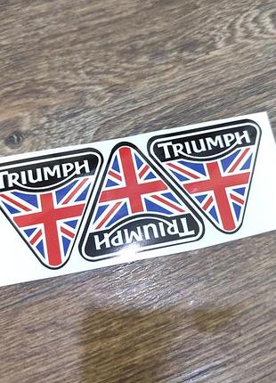 Наклейки мотоцикл тріумф triumph логотип емблема флаг британии