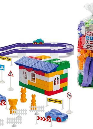 Детский конструктор блочный "лидер" №6 250 деталей от 3 лет