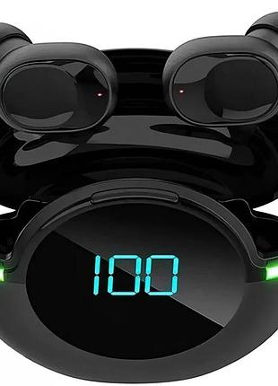 Беспроводные наушники y80 объемный звук 8d светодиодный цифровой дисплей