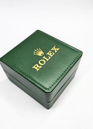 Скринька з подушечкою для зберігання годинників rolex (ролекс) з pu шкіри зелений ( ibw917g )