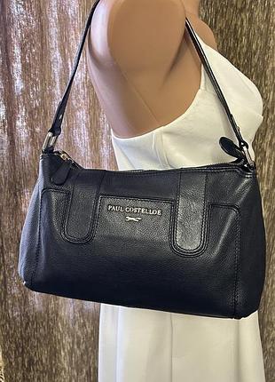 Кожаная сумочка багет paul costelloe