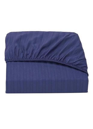 Простынь на резинке good-dream страйп-сатин dark blue 160х190 (gdssdbsheetf160190)