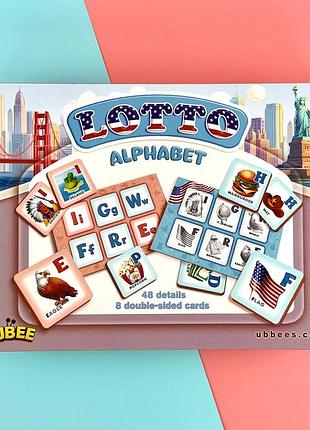 Детское лото "американский алфавит"
