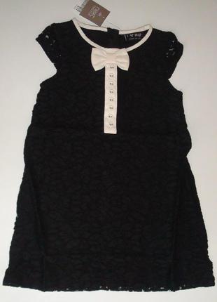 Чорна ажурна сукня на 3-4г