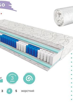 Матрас pikasso 20см 180*200 серия artist (вакуумное скручивание) pocket system «7 ps»