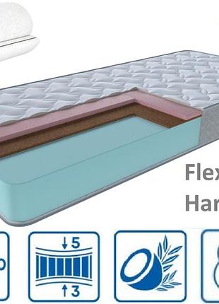 Матрас flexon hard cocos 20см 140*190 (вакуумная скрутка!) серия about flexi