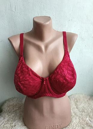 Бордовый кружевной бюстгальтер, бюст 38 е, или 85 э, бренд f&amp;f