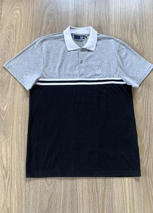 Мужская хлопковая поло футболка sergio tacchini