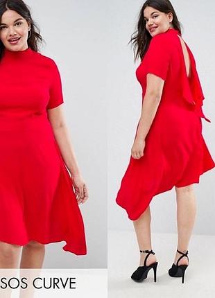 Ассиметричное платье asos с разрезом на спине