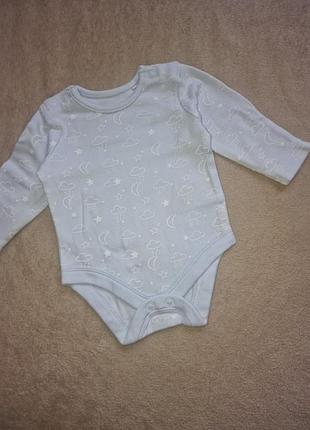 Боди с длинным рукавом для младенца mothercare "new baby" (на рост 52-56 см)