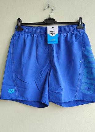 Мужские пляжные шорты arena fundamentals arena royal-turquoise-white