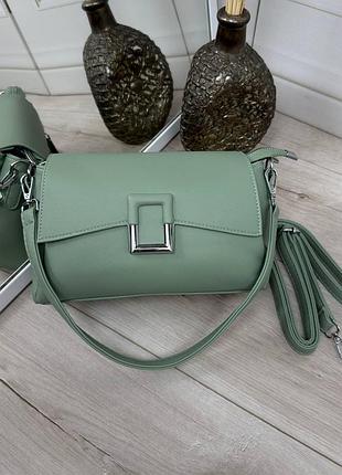 Сумка на три відділення через плече 4