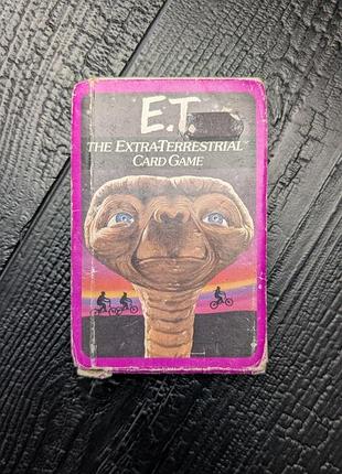 Коллекционный набор е.т. the extra-terrestrial card game инопланетянин настольная карточная игра компании карточки ретро настолка на компанию