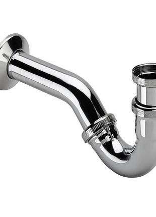 Сифон для биде viega 1 1/4″х1 1/4″ хром трубный 103781