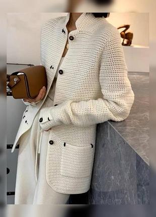 Жіночий кардиган loro piana ручна вʼязка