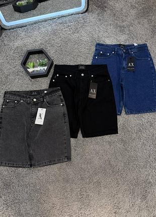 Джинсові шорти armani exchange