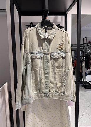 Джинсовка оверсайз, джинсова куртка h&m 7
