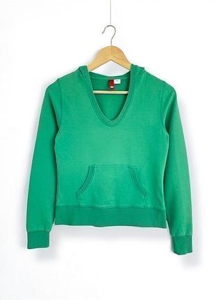 Зелене худі кофта реглан з капюшоном divided від h&m
