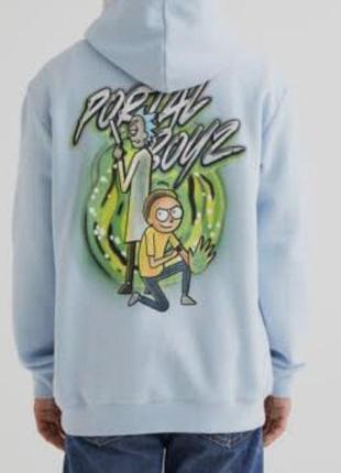 Брендова толстовка реглан h&amp;m " rick &amp; morty" xl